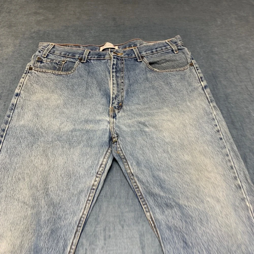 Vintage Levi Strauss Signature Jeans Mens 38x32 Blue Denim Cotton Regular Fit